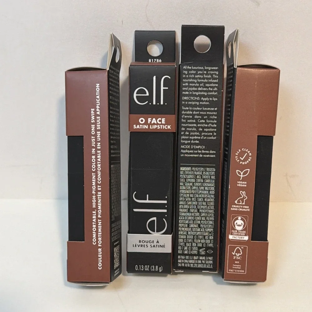 e.l.f. O Face Satin Lipstick Beige Pink Hydrating DRIVE